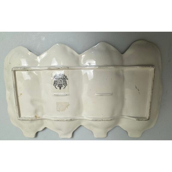 ND Exclusive Corn on the Cob Serving Platter Majolica MCM Farmhouse Summer VNTG - Picture 9 of 11